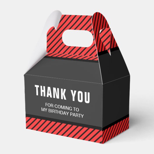 ビデオゲモダンーム誕生日パーティー フェイバーボックス (裏面サイド)