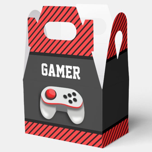 ビデオゲモダンーム誕生日パーティー フェイバーボックス (オープン)