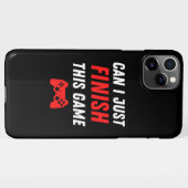 ビデオゲーおもしろいムこのゲームを終了する iPhoneケース (裏面横)