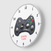 ビデオゲーマーのギフト ラージ壁時計 (傾斜)