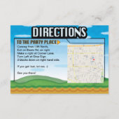 ビデオゲーマーの誕生会のギフトのアイディア/地図の挿入物 エンクロージャーカード (裏面)