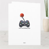 ビデオゲーマーの誕生日 カード (裏面)