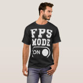 ビデオゲーマーのFPSモードFirst Person Shooter Gami Tシャツ (正面フル)