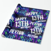 ビデオゲーマーアーケードゲームレベルアップ誕生日 ラッピングペーパー (アンロールド)