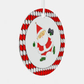 ビデオゲーマーギフトパーソナライズされた メタルオーナメント (正面右)