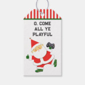 ビデオゲーマークリスマスホリデーギフトラベル ギフトタグ (正面)