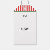 ビデオゲーマークリスマスホリデーギフトラベル ギフトタグ (裏面)