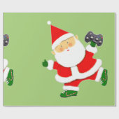 ビデオゲーマークリスマスホリデー ラッピングペーパー (フラット)
