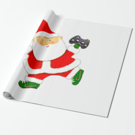 ビデオゲーマークリスマスラッピング紙 ラッピングペーパー