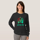 ビデオゲーマーゲームでゲーム Tシャツ (正面フル)