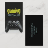 ビデオゲーマーゲームの専門家 名刺 (正面/裏面)