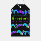 ビデオゲーマーゲーム子供の誕生日パーティー ギフトタグ (裏面)