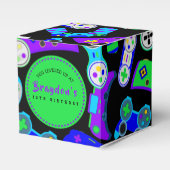 ビデオゲーマーゲーム子供の誕生日パーティー フェイバーボックス (正面サイド)