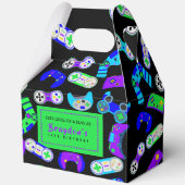 ビデオゲーマーゲーム子供の誕生日パーティー フェイバーボックス (正面)