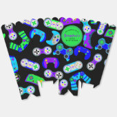 ビデオゲーマーゲーム子供の誕生日パーティー フェイバーボックス (見開き)