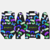 ビデオゲーマーゲーム子供の誕生日パーティー フェイバーボックス (見開き)