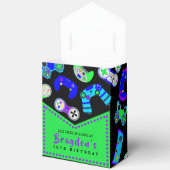 ビデオゲーマーゲーム子供の誕生日パーティー フェイバーボックス (見開き)