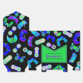 ビデオゲーマーゲーム子供の誕生日パーティー フェイバーボックス (見開き)