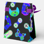 ビデオゲーマーゲーム子供の誕生日パーティー フェイバーボックス (裏面)