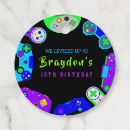 ビデオゲーマーゲーム誕生日パーティギフト持ち帰る フェイバータグ