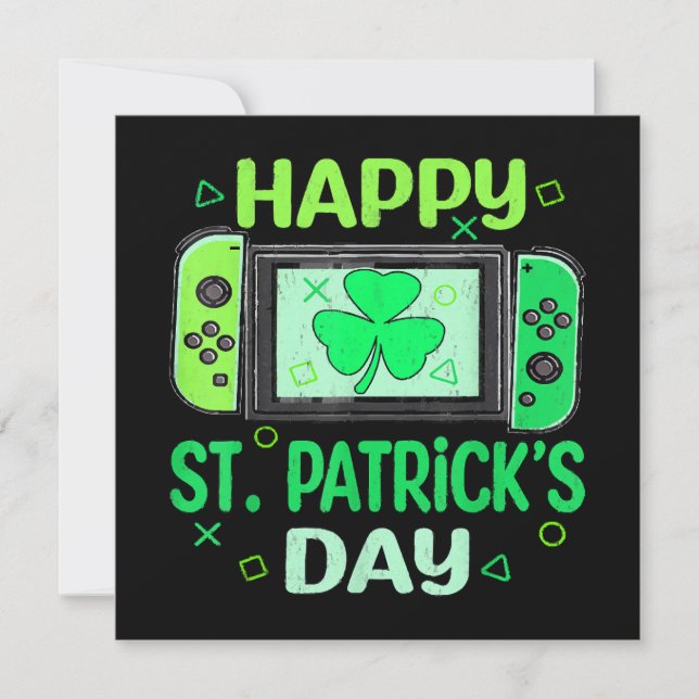 ビデオゲーマーシャムロックハッピーSt patricks day (正面)