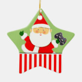 ビデオゲーマーホリデーギフトセラミックオーナメント セラミックオーナメント (正面)