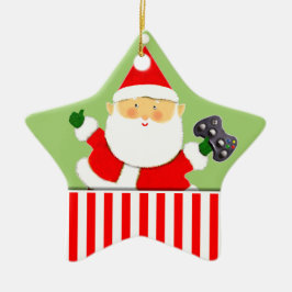 ビデオゲーマーホリデーギフトセラミックオーナメント セラミックオーナメント