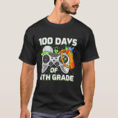 ビデオゲーマー学生先生100日の学校8 Tシャツ (正面)