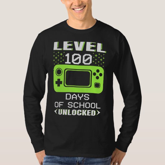 ビデオゲーマー学生100日目先生100日/ Tシャツ (正面)