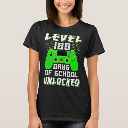 ビデオゲーマー学生100日目先生100日/ Tシャツ (正面)