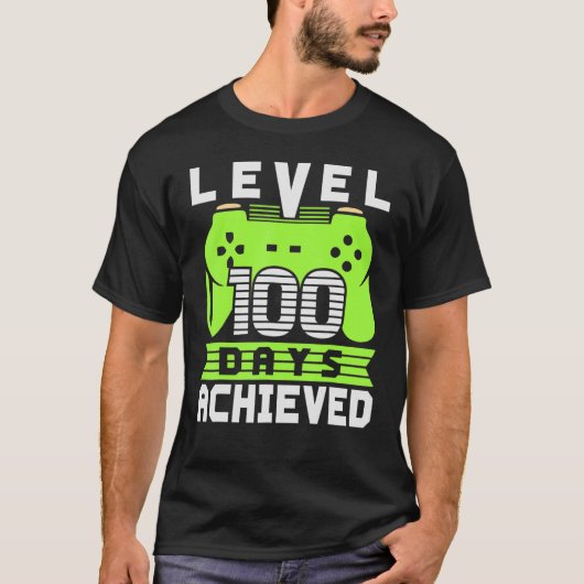 ビデオゲーマー学生100日目先生100日/ Tシャツ (正面)