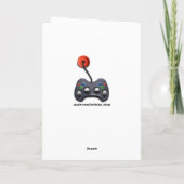 ビデオゲーマー誕生日 カード (裏面)