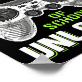 ビデオゲーマー100th Day Of Schoolレベル100日Unl ポスター (角)