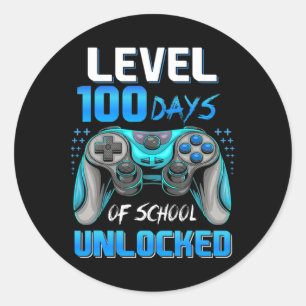 ビデオゲーマー100th Day Of Schoolレベル100日Unl ラウンドシール
