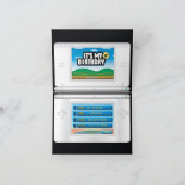 ビデオゲーマー10th誕生日パーティー招待カード 招待状 (内部)