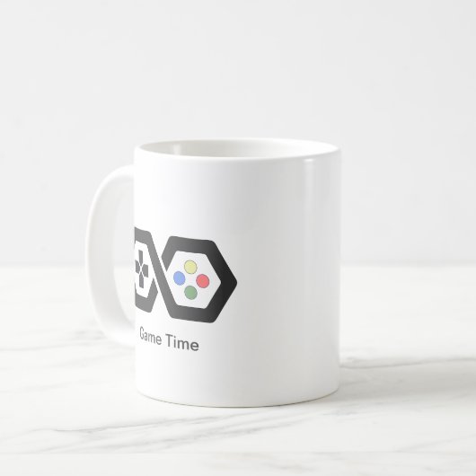 ビデオゲーマー|のゲームの時間|マグ コーヒーマグカップ (正面左)