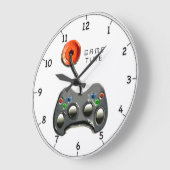 ビデオゲーマー ラージ壁時計 (傾斜)