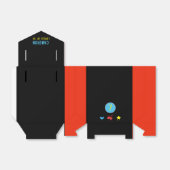 ビデオゲーマー レッド ブラック アーケード 7歳の誕生日 フェイバーボックス (折り畳みなし)