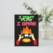 ビデオゲーマー：私はゲーム遊をやらない ポストカード (スタンド正面)