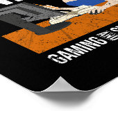 ビデオゲーミングスケッチアニメラバーゲーマーガールズウォム ポスター (角)