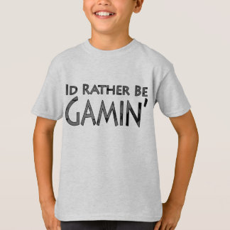 ビデオゲームおよび賭博-私はむしろ賭博です Tシャツ