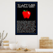 ビデオゲームから学の認識のみ ポスター (キッチン)