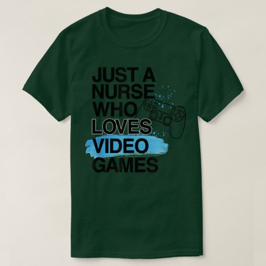 ビデオゲームが大好きなナースの求人プライド Tシャツ (デザイン正面)