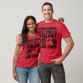 ビデオゲームが私たちを暴力的にするわけじゃない Game Over 友達 Tシャツ (ユニセックス)