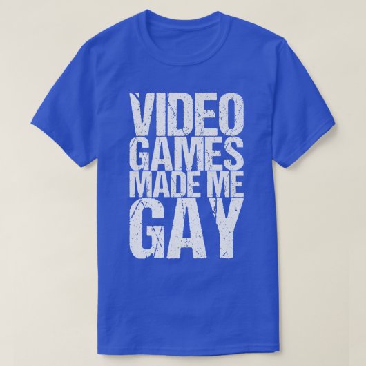 ビデオゲームが私にゲイ Tシャツ (デザイン正面)