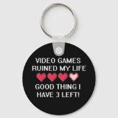 ビデオゲームが私の人生を台無しにしたスタイル1 キーホルダー (正面)