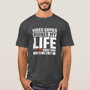 ビデオゲームが私の人生を台無しにした私は2つのLを持っている Tシャツ