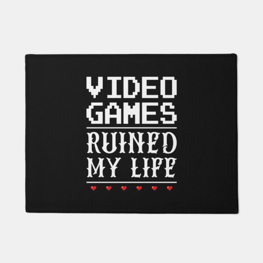 ビデオゲームで人生が台無しになった ドアマット (正面)