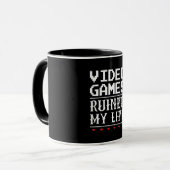 ビデオゲームで人生が台無しになった マグカップ (正面左)