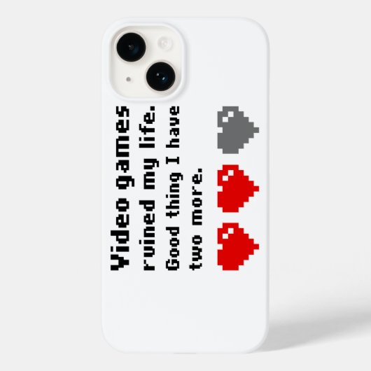 ビデオゲームで私の人生は台無しになった Case-Mate iPhoneケース (裏面)